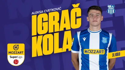 Najbolji igrač 31. kola Mozzart Bet Superlige: Fudbalska romantika Alekse Cvetkovića